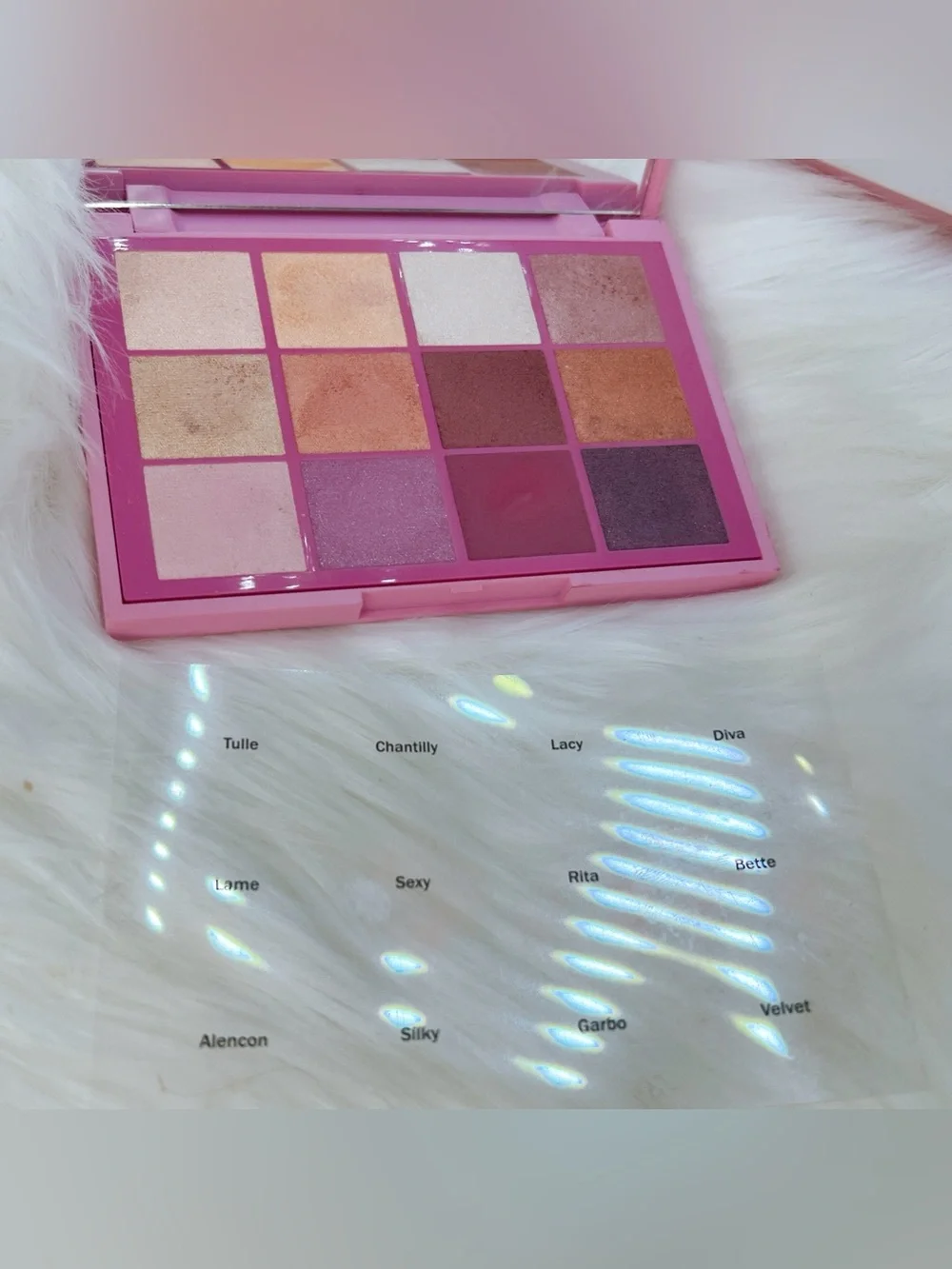 Doll Face 12 shade eyeshadow palette Sirens & Sequins shimmery shine